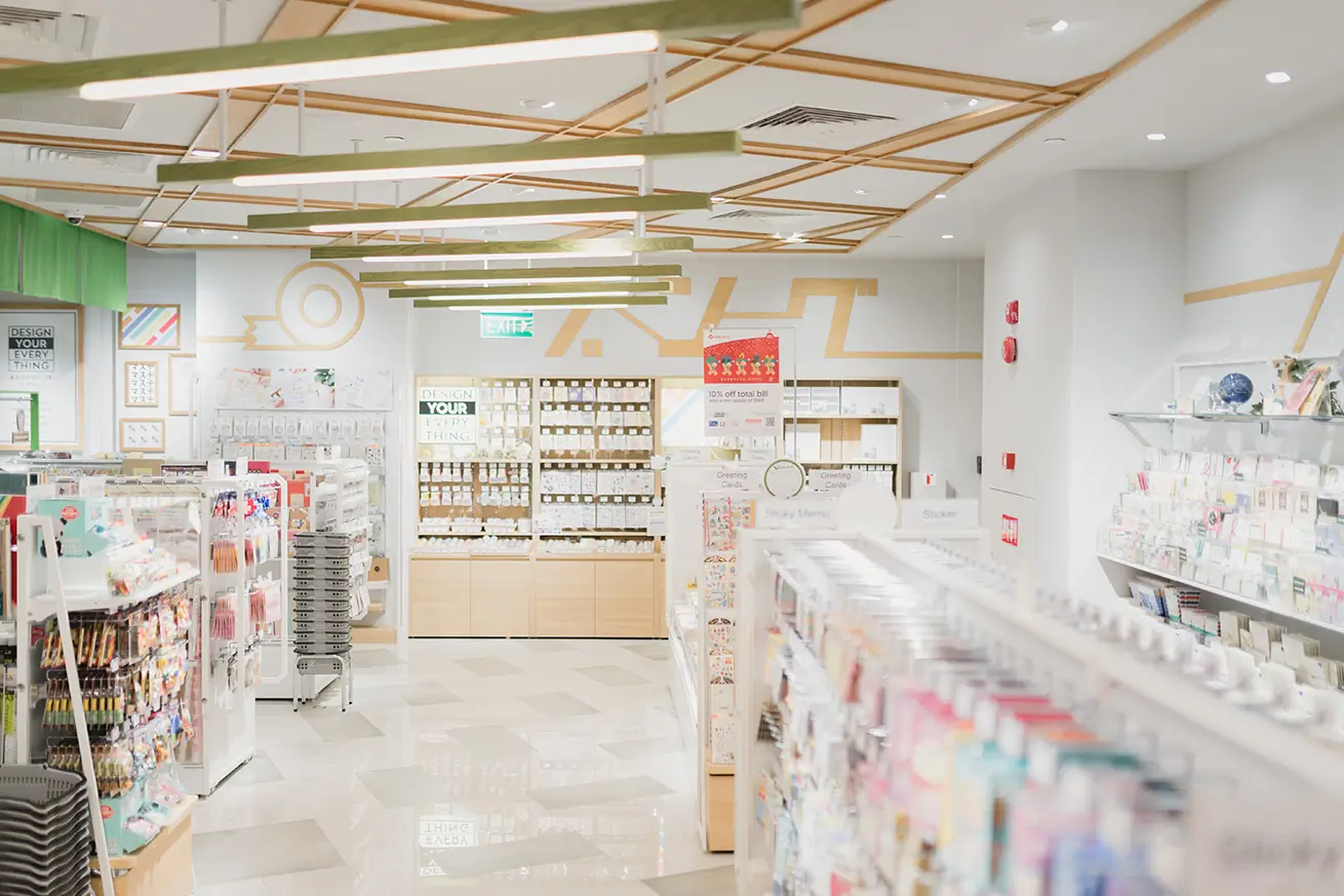 Medicine products placed in shelves in pharmacy